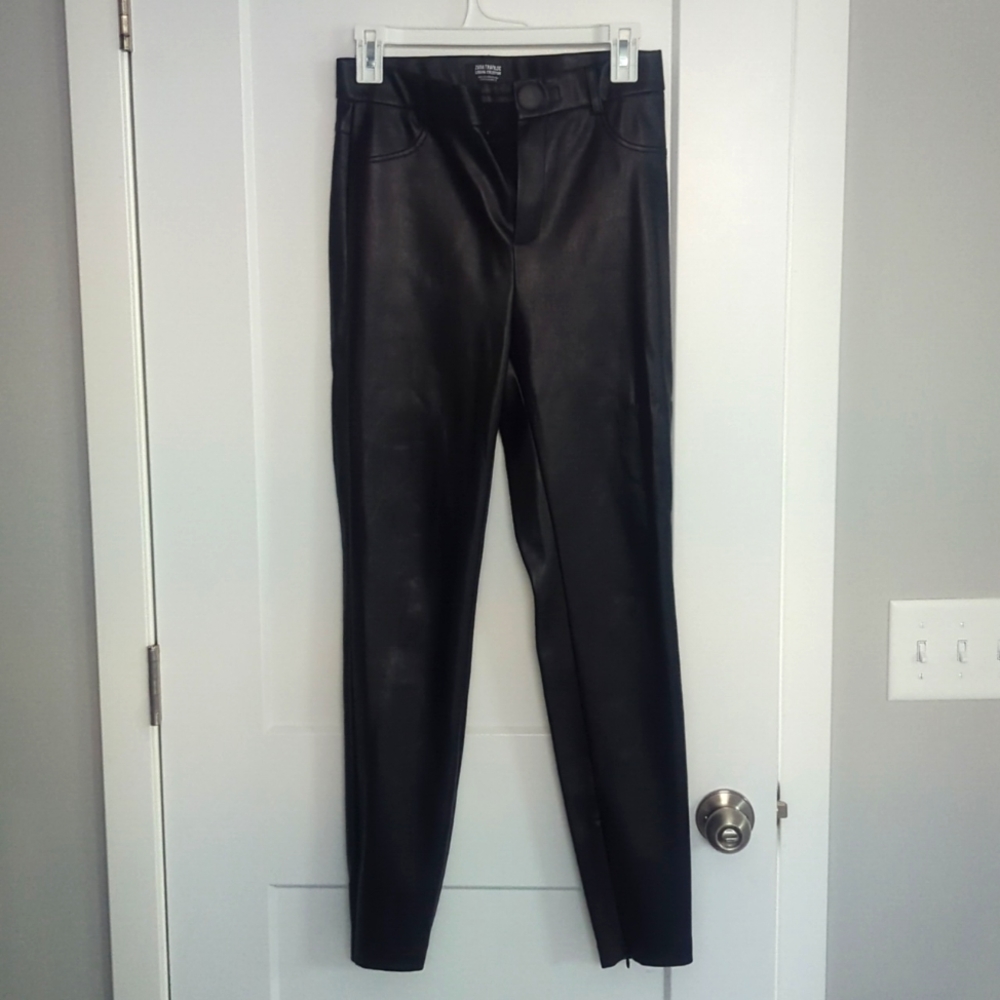 Zara size M faux leather pants
